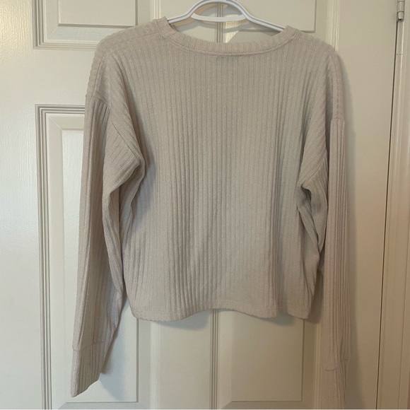 ARITZIA - boxy, cropped ribbed sweater - Picture 3 of 5